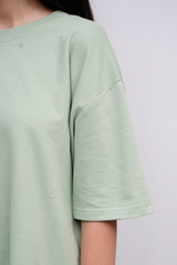 Sea Green Women Plain T-Shirt