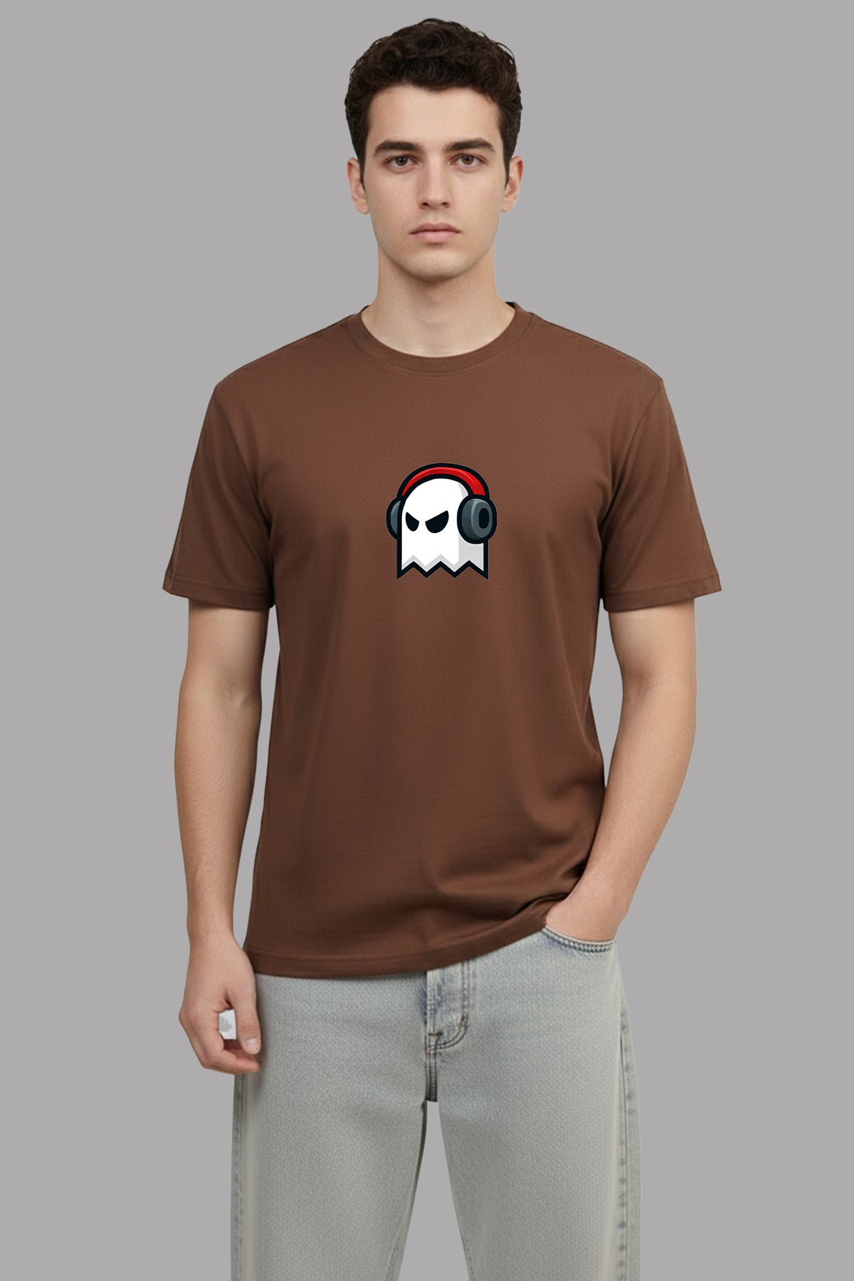 Ghost Leasting Music Men Slim Fit T-Shirt