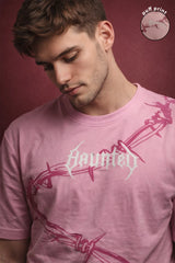 HOUNTED PUFF PRINT T-SHIRT FOR MEN