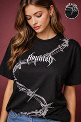 HOUNTED PUFF PRINT T-SHIRT FOR WOMEN