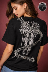 HOUNTED PUFF PRINT T-SHIRT FOR WOMEN