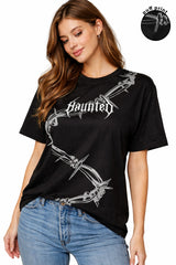 HOUNTED PUFF PRINT T-SHIRT FOR WOMEN