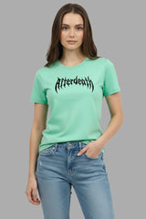 Light Green Women T-Shirt