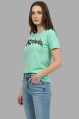 Light Green Women T-Shirt