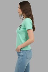 Light Green Women T-Shirt