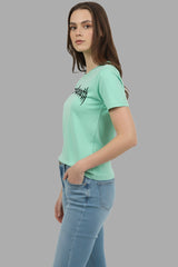 Light Green Women T-Shirt