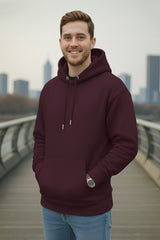 Maroon Red Hodies For Men