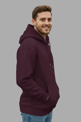 Maroon Red Hodies For Men