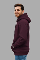 Maroon Red Hodies For Men