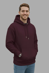 Maroon Red Hodies For Men