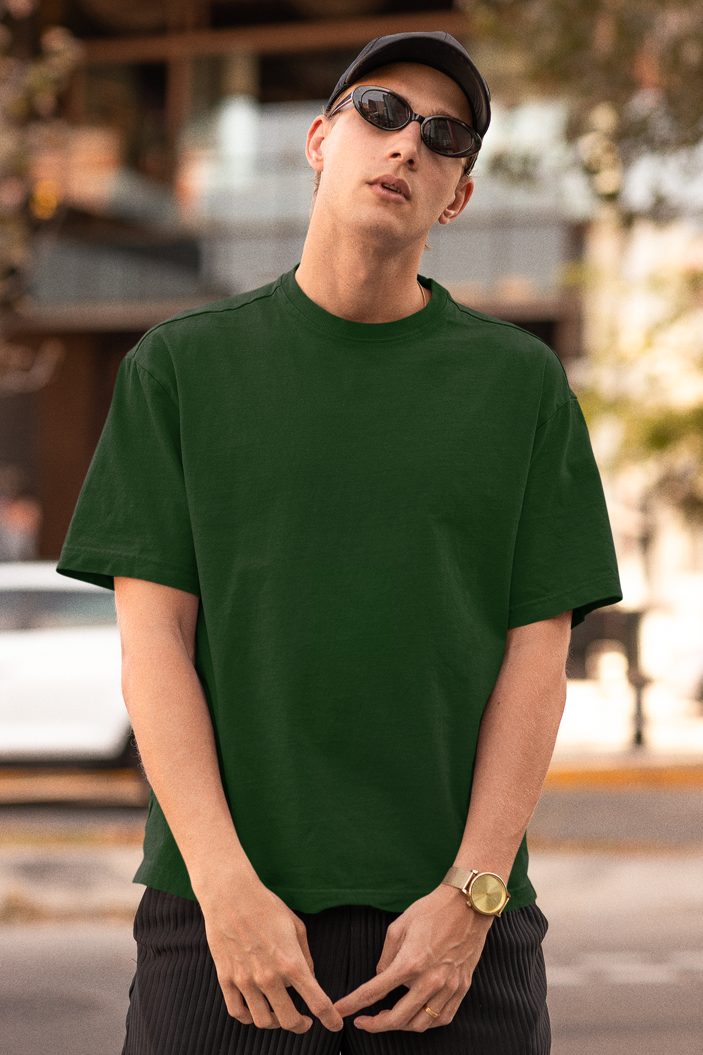Green John Wick tees men