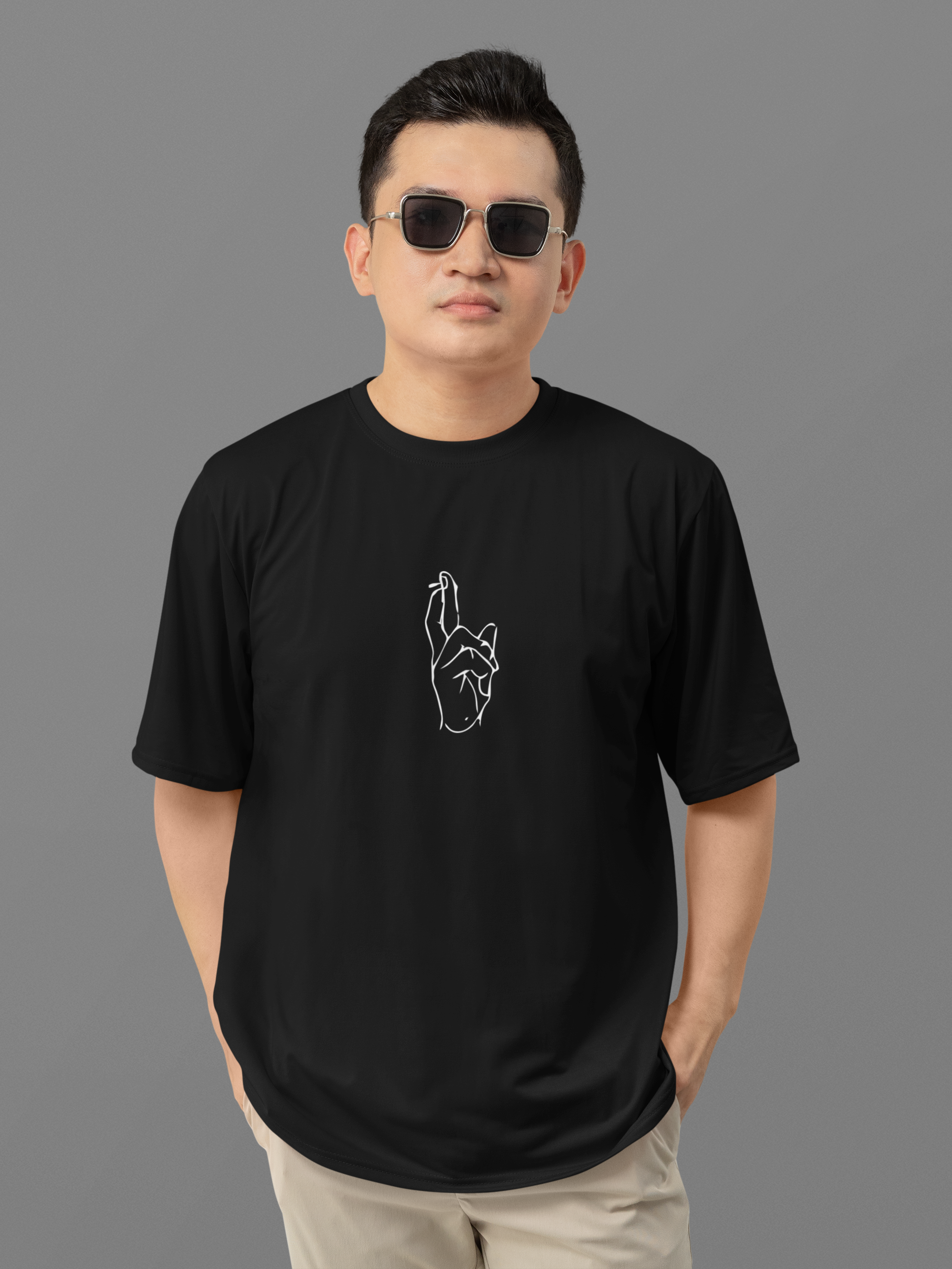 Black Graphic Limitless tees Men
