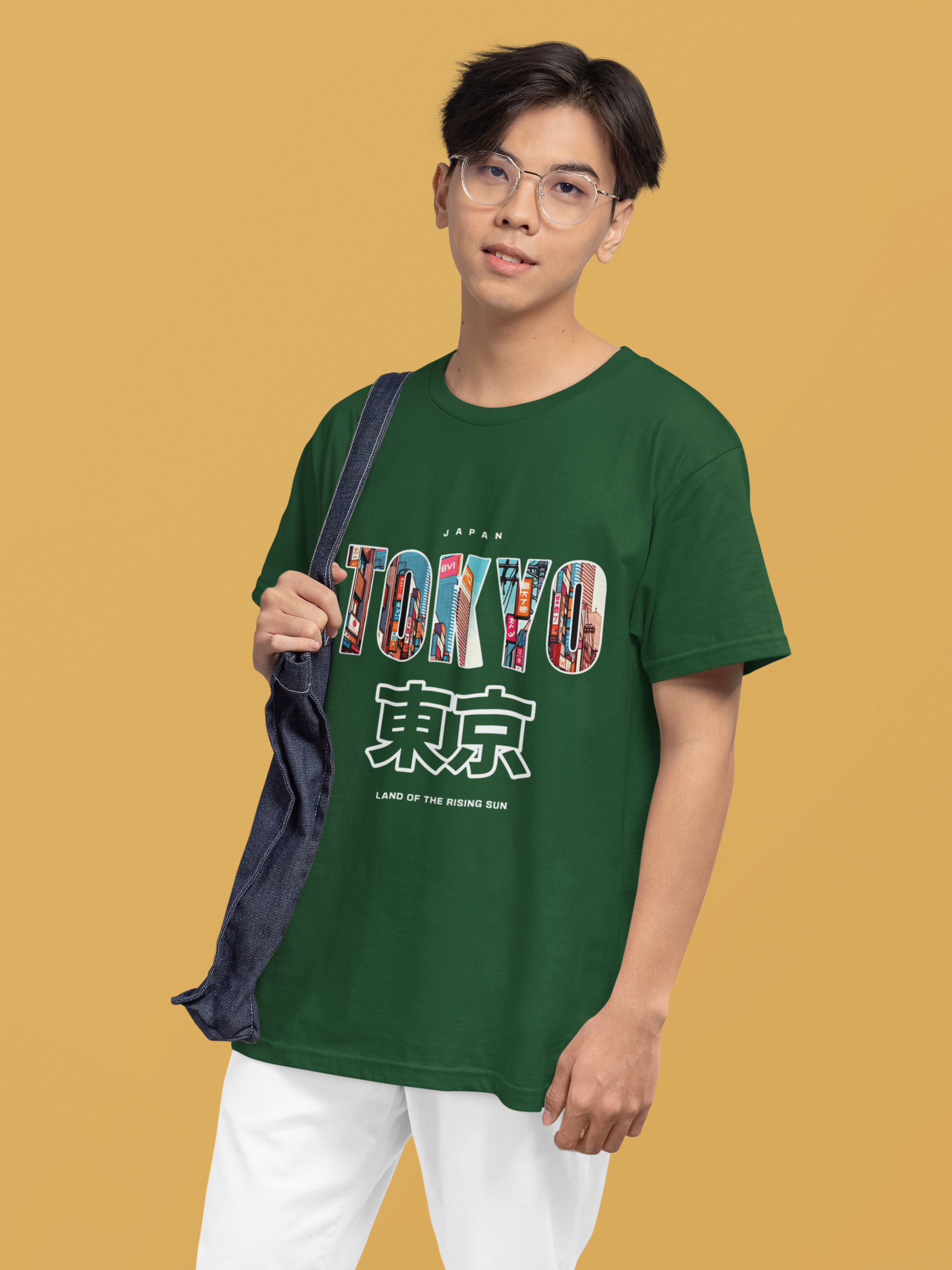 Graphic Green Tokyo tees Men