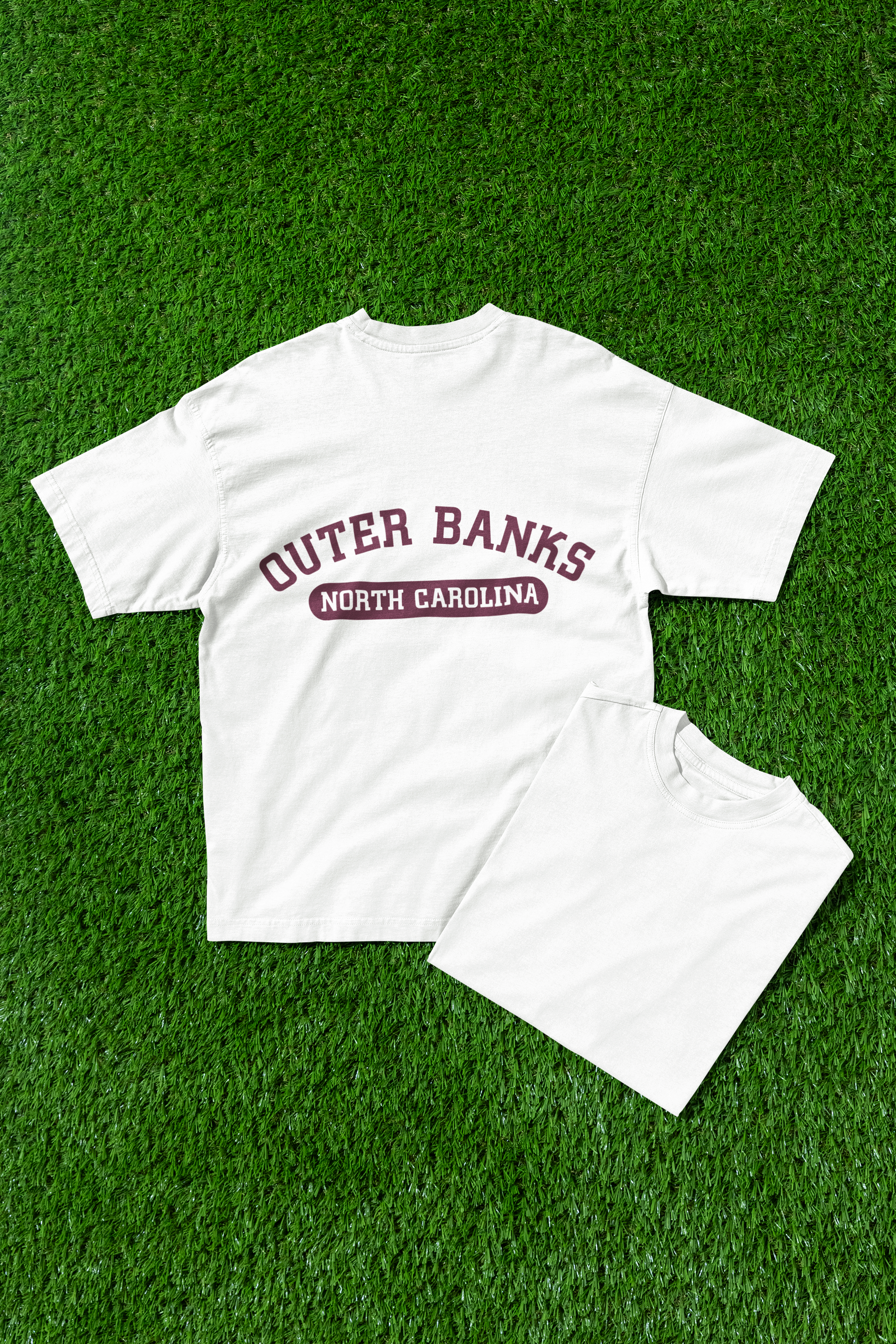 White Graphic Outer bank Men T-Shirts