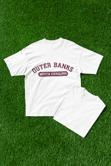 White Graphic Outer bank Men T-Shirts