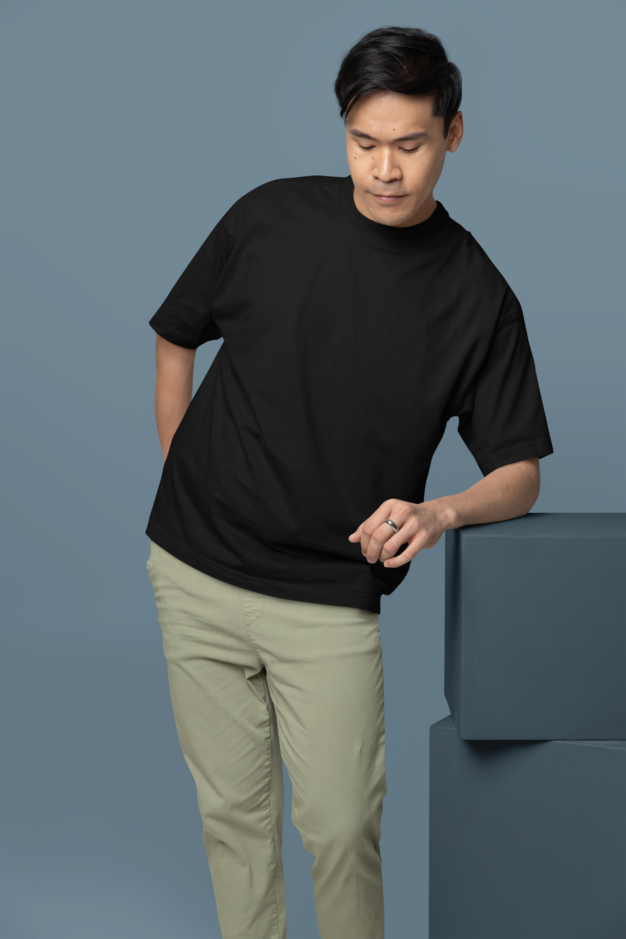 Black Glitch Hand T-Shirt