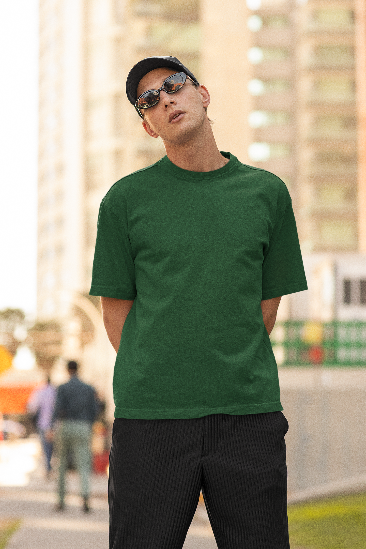 Olive green tees Men
