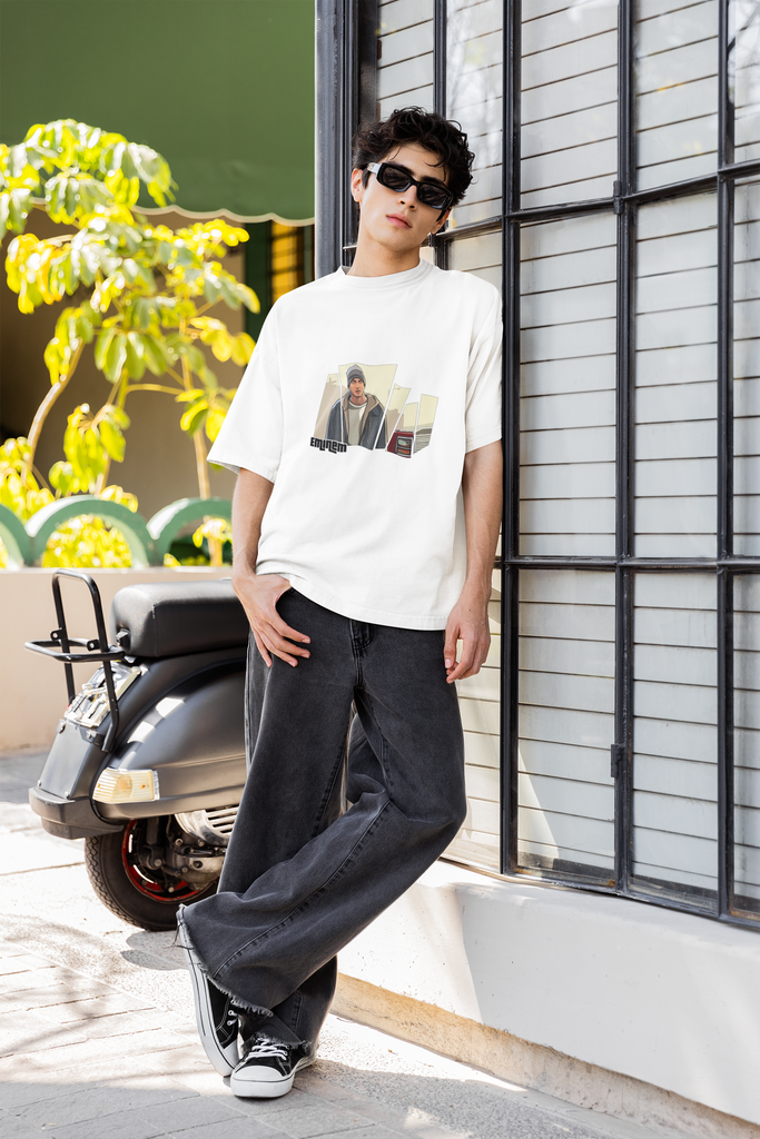 Eminem Style Oversized T-Shirt Men | 280 GSM | Kapda Kulture