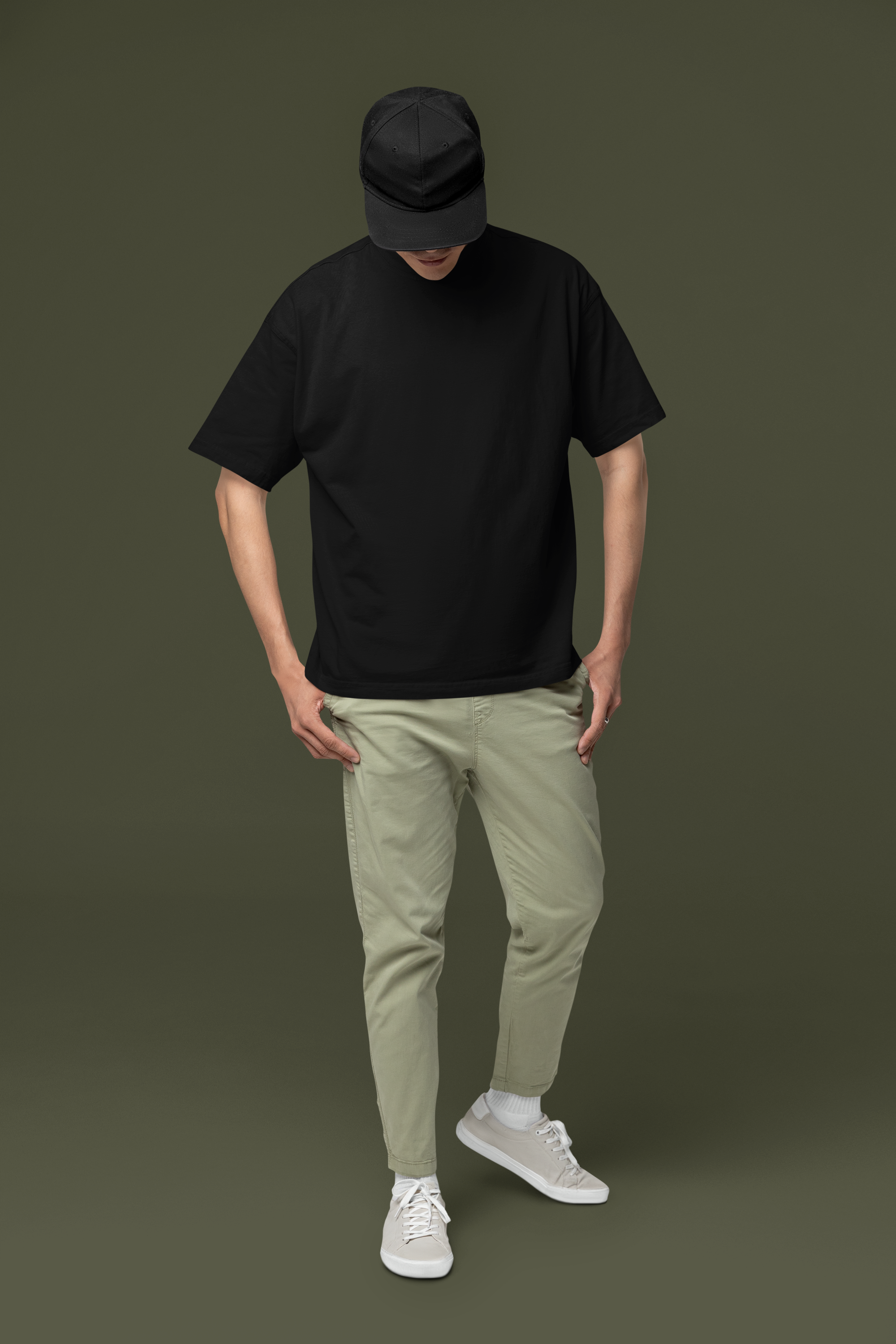 Black Glitch Hand T-Shirt Full Size