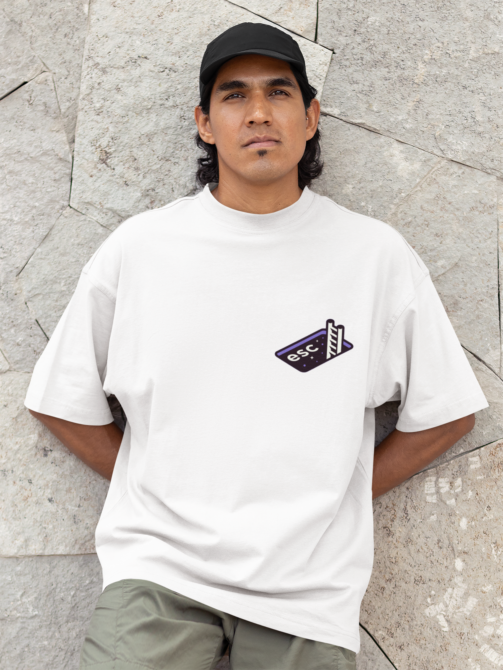 White Enter Tees Men