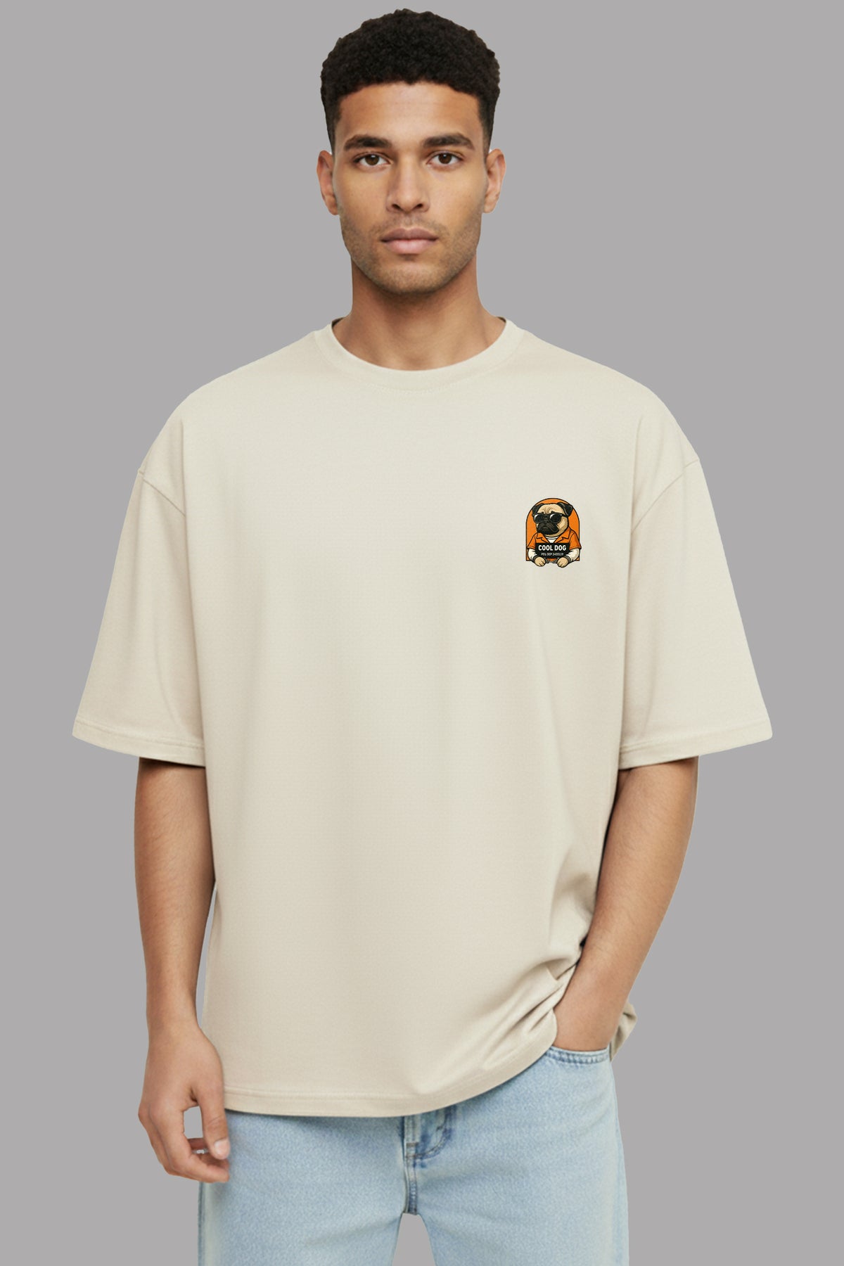 Sadda Kutta Design Men Oversized T-Shirt