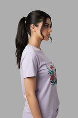 Flower Women Slim Fit T-Shirt