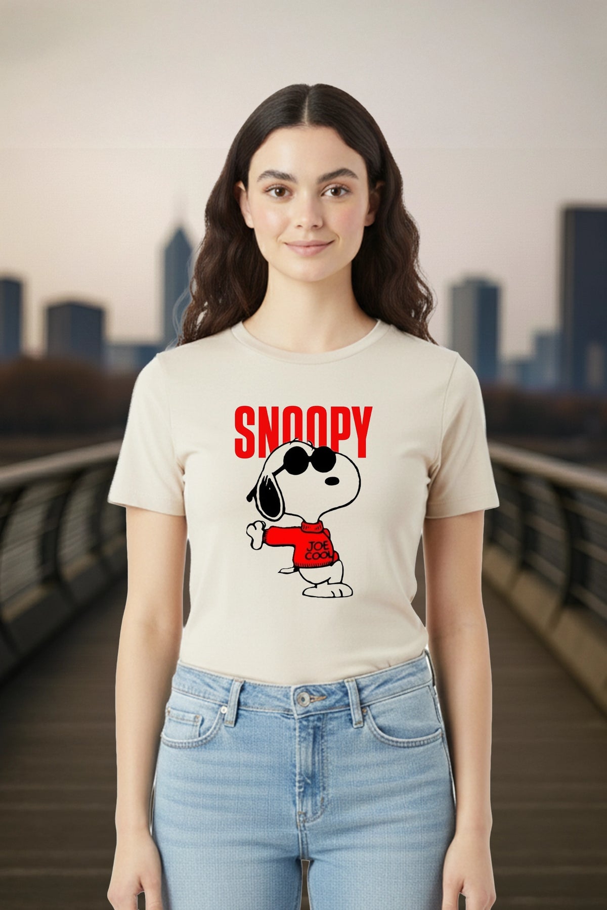 Snoopy Standing Women T-Shirt