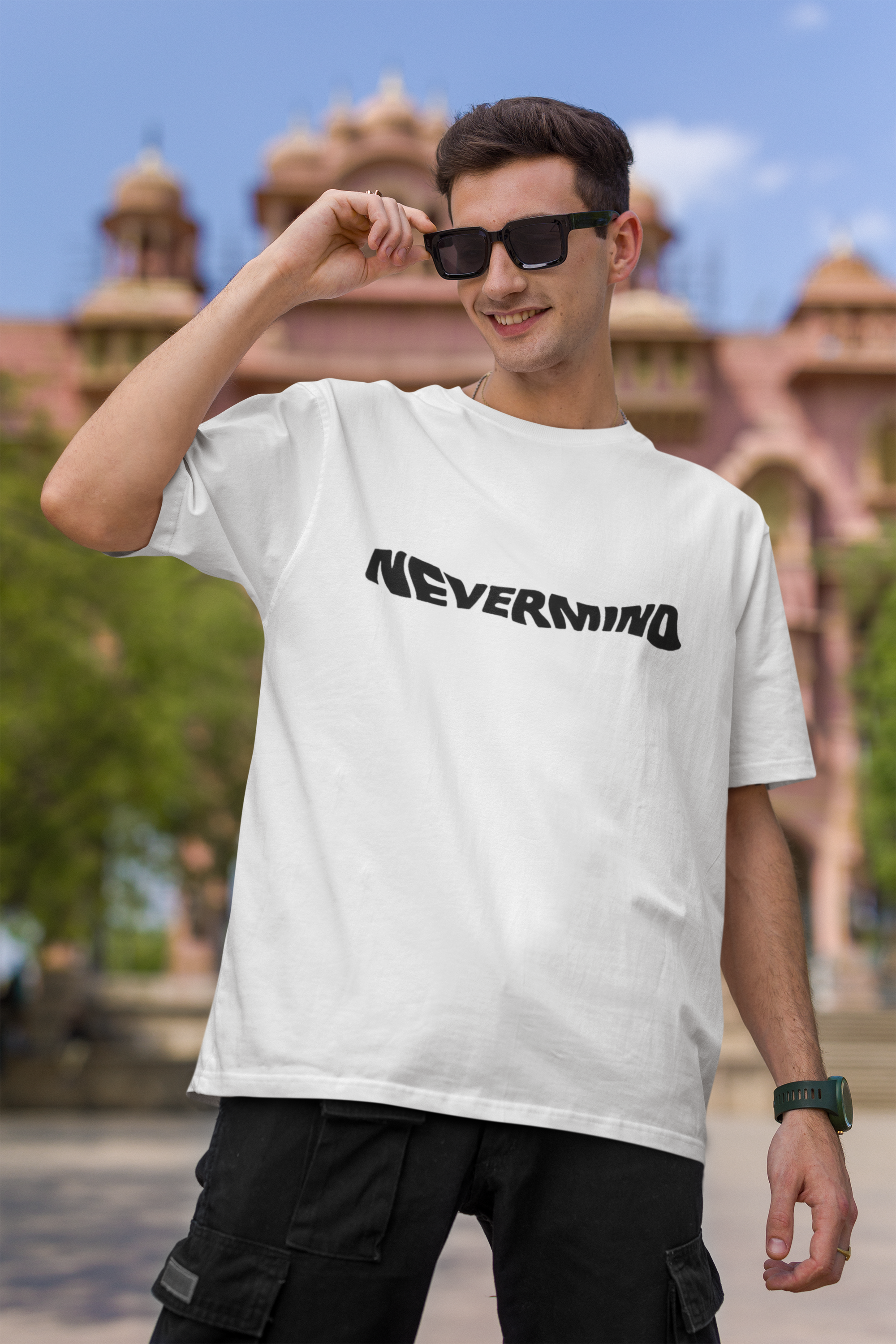 Graphic Nevermind tees Men