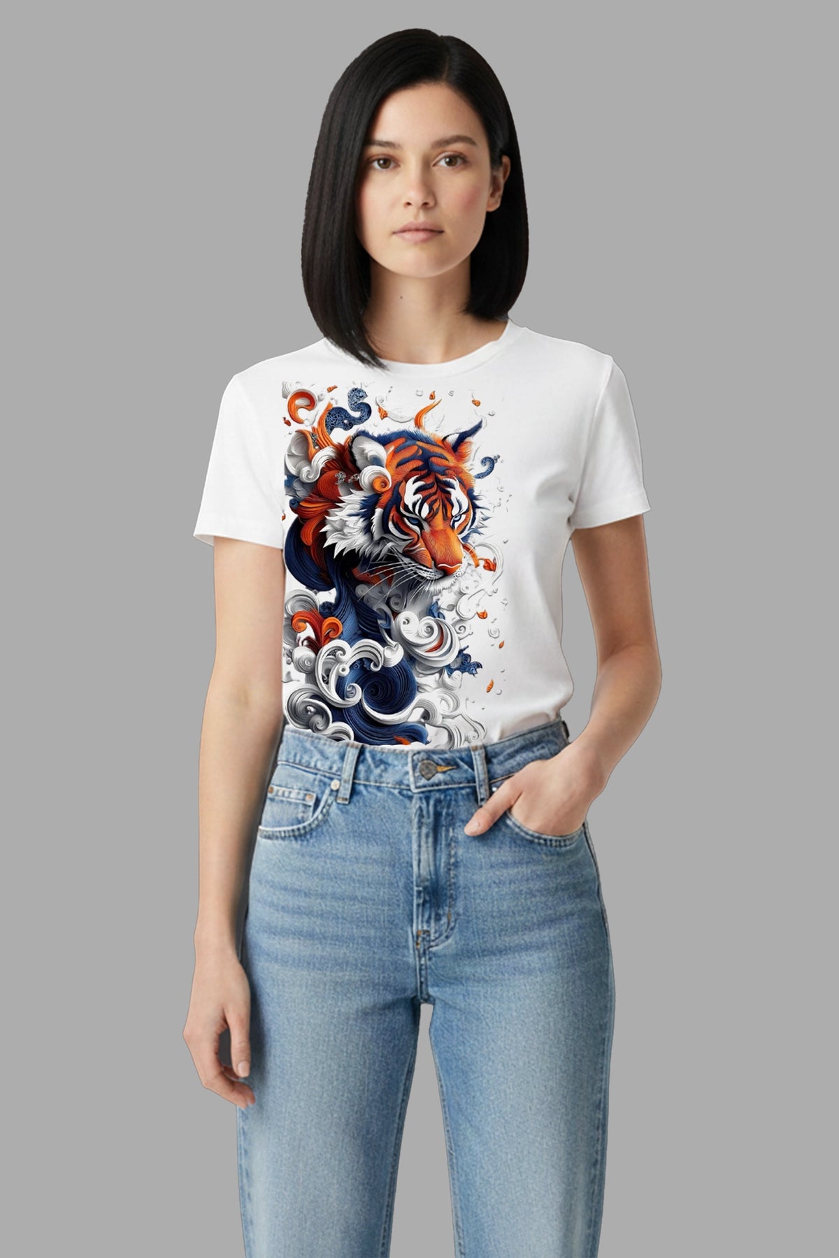Colorfull Tiger Women T-Shirt