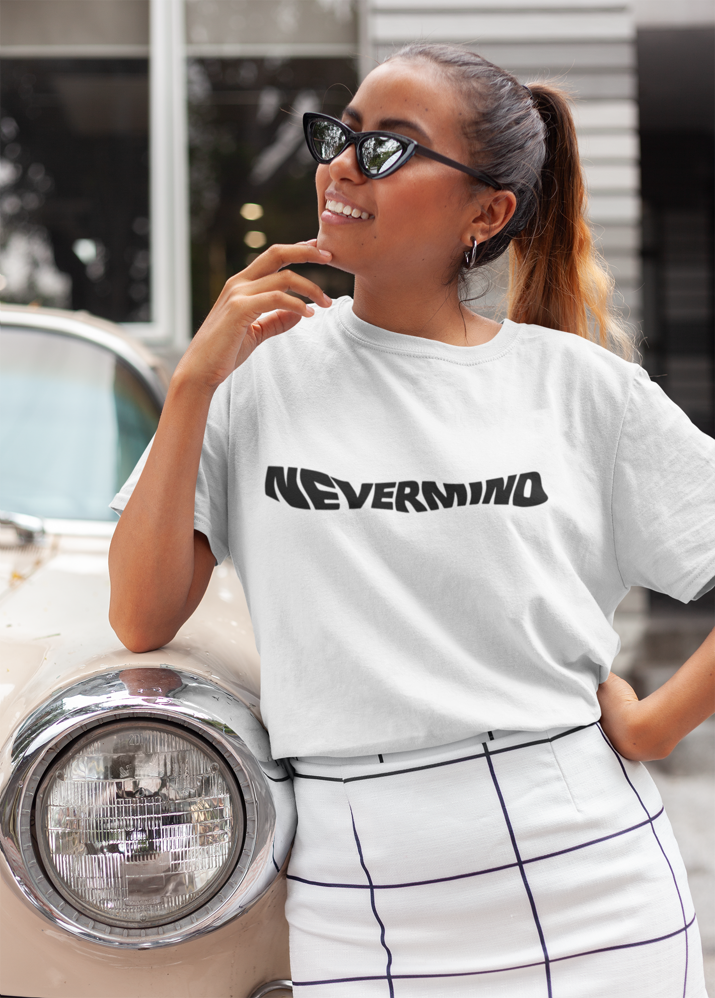 White Nevermind Women T-Shirts