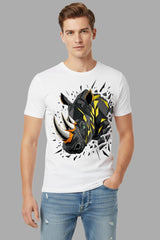 White Hippo T-Shirt For Men