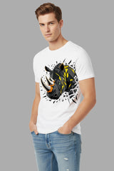 White Hippo T-Shirt For Men